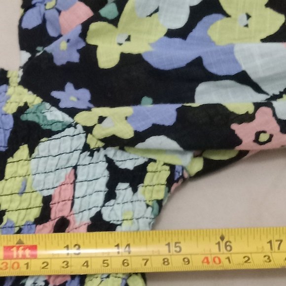 Free People Ariana Floral Blouse In Retro Combo SZ L - Picture 12 of 12